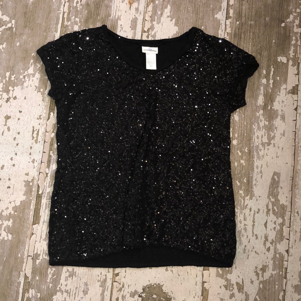 Black Sequin T-shirt/BOGO $5 item
